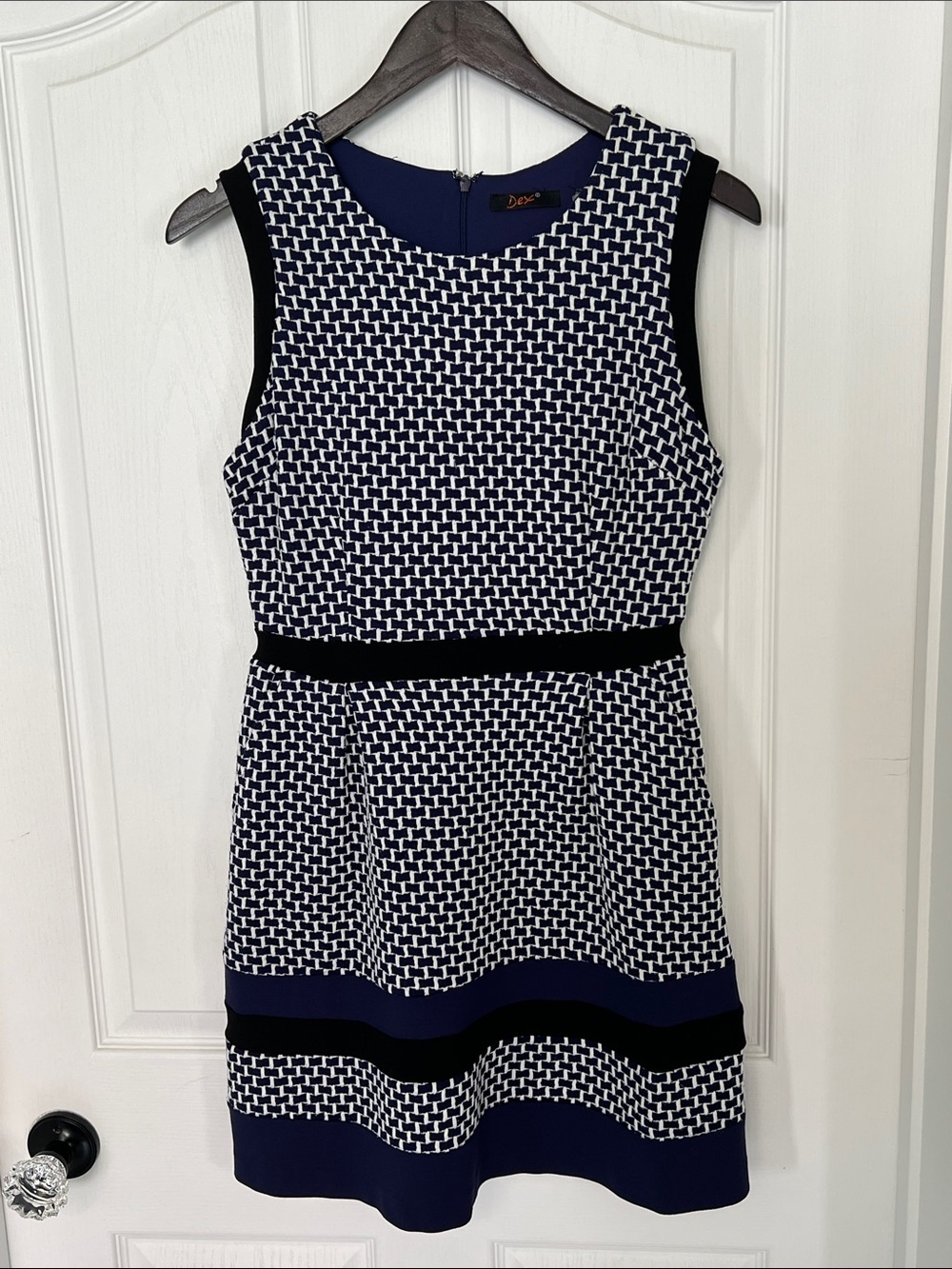 Dex Geometric Knit Dress